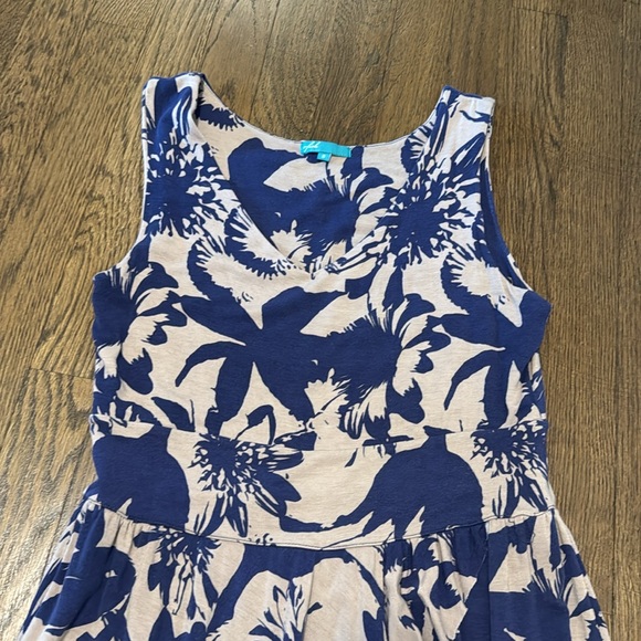 Blue and Tan Short Dress Size Small - Picture 2 of 6